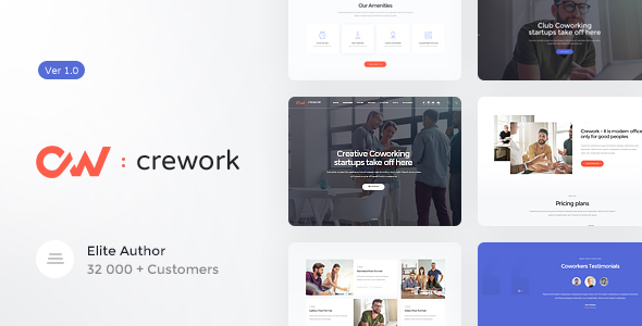Crework - WordPress theme for coworking and creative space