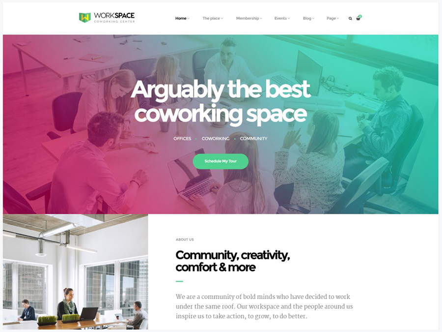 1668767502 28 11 Best WordPress Themes for Coworking Spaces 2022